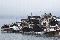 Hotel ship near Baikal river